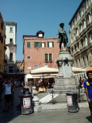 One of the piazzas in Venice.