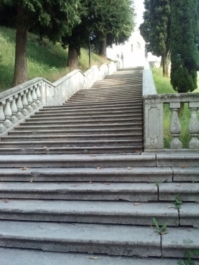 Pradis church stairs