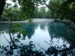 The mist on the river.