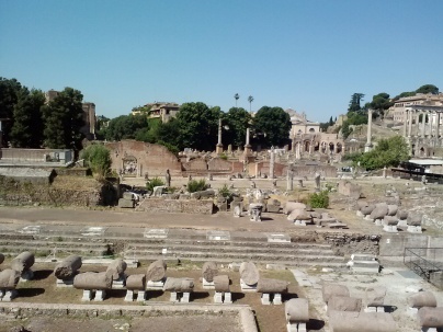 Ruins near the Colosseum.